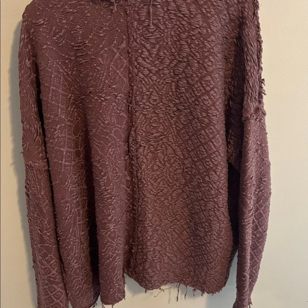 Free people large Textured mauve Women's jacket